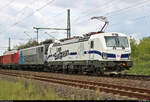 Weil sie zum Aufnahmezeitpunkt erst neu beklebt war, hier noch ein Blick auf 193 360-5  I am European  (Siemens Vectron) DB, die einen gemischten Gz von Halle(Saale)Gbf nach Zwickau(Sachs)Hbf in