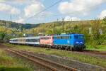 PRESS 140 017-5 & 139 222 mit Überführung in Wuppertal Steinbeck, am 23.04.2024.