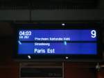 EN 262  Orient Express  nach Paris Est im Stuttgarter Hbf.
