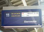 Hier wird schon mal die neue Verbindung des RE1 nach Eberswalde geprobt.