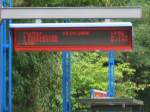 Fahrgastinformationsanzeige der Klner Verkehrs-Betrebe aufgenommen am 15.9.06 an der Haltestelle  Im Weidenbruch 