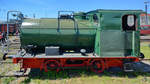 Diese 1918 bei Hohenzollern gebaute Dampfspeicherlokomotive war Anfang Juni 2019 im Bayerischen Eisenbahnmuseum Nördlingen ausgestellt.