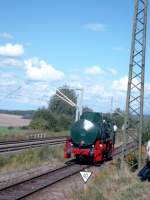 Dampfspeicherlok FL-C des SEM Chemnitz auf den Weg nach Niederwiesa zur Aufstellung fr deie Lokparade.