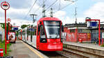 HF6 5330 während einer Testfahrt an der Haltestelle Kalker Friedhof in Köln am 17.07.2024.