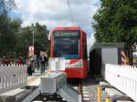 Die Line 12 fhrt seit heute wieder auf dem Streckenabschnitt  Eifelstrae  bis  Zollstock-Sdfriedhof , der in den letzten 10 Monaten modernisiert wurde.