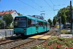 VGF Bombardier U5-25 Wagen 677 am 30.06.18 in Frankfurt Praunheim