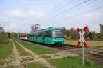 VGF Bombardier U5-25 Wagen 619+625+6xx am 13.04.19 in Frankfurt Kalbach als U2