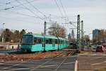 VGF Bombardier Flexity Swift U5-50 Wagen 837 am 20.02.21 in Frankfurt am Main