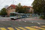 VGF Bombardier Flexity Swift U5-50 Wagen 880 am 17.10.21 in Frankfurt Eckenheim