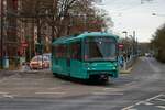 VGF Bombardier Flexity Swift U5-25 Wagen 625 am 10.12.21 als Fahrschule in Frankfurt am Main auf der U5