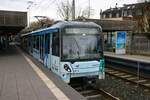 VGF Bombardier Flexity Swift U5-25 Wagen 652 am 03.02.24 in Frankfurt Heddernheim 