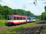 Rheinbahn Tw 4208  Düsseldorf, Südpark  Linie U79, D-Universität Ost, Botanischer Garten  08.05.2024