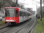 KVB Wagen 2316 bei der Einfahrt in die Station Ulrepforte.