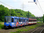 Rheinbahn Tw 4271  Düsseldorf, Südpark  Linie U79, D-Universität Ost, Botanischer Garten  Vollwerbung  UEFO EURO 2024, Kroatien   08.05.2024