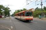 VGF Düwag U3 Wagen 151 am 06.06.21 in Frankfurt bei Bewegungsfahrten