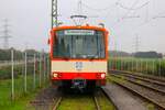 VGF Düwag U3 Wagen 153 am 27.10.24 im Rahmen einer Sonderfahrt in Frankfurt am Main.