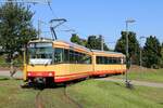 AVG Stadtbahnwagen 502 bei einer Sonderfahrt am 05.09.21 in Karlsruhe