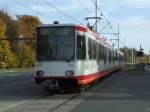 Eine U35 fhrt aus der U-Bahn Station Wasserstrae in Richtung Hustadt (31.10.2007)