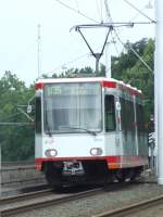 Eine Bogestra U35 in Richtung Hustadt auf der Unistrae nahe der Haltestelle Wasserstrae am 20.06.2008