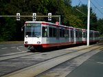 Bochum: Die U35 nach U-Bahnhof Bochum Hustadt im U-Bahnhof Bochum Brenscheder Straße.(6.9.2016) 
