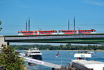 Stadtbahn Bonn (Bonn- Siegburg) auf der Kennedybrücke in Bonn - 07.09.2016