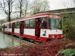 Gtw 4101 Bistrowagen am Endhaltestelle  Kalkumer Schlossallee  am 11.