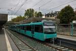 VGF Düwag U4 Wagen 506 am 05.10.19 in Frankfurt Heddernheim 