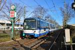 VGF Bombardier U5-50 Wagen 831 am 11.01.20 in Frankfurt am Main 