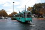 VGF Bombardier U5-50 Wagen 837 am 28.10.20 in Eckenheim