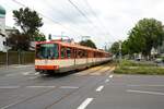 VGF Düwag U3 Wagen 151 am 06.06.21 in Frankfurt bei Bewegungsfahrten