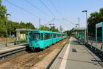 VGF Düwag Pt Wagen 727 am 19.06.22 bei einer Sonderfahrt in Frankfurt am Main