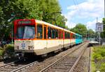 VGF Düwag Pt-Wagen 148+736 am 09.06.24 in Frankfurt am Main Eckenheim