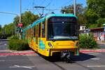 VGF U-Bahn Frankfurt Bombardier Flexity Swift U5-75 Wagen 892 auf der Linie U5 am 10.08.24