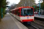 VGF Düwag U3 Wagen 153 am 27.10.24 im Rahmen einer Sonderfahrt in Frankfurt am Main