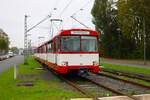 VGF Düwag U2 Wagen 135 am 27.10.24 im Rahmen einer Sonderfahrt in Frankfurt am Main.