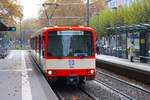 VGF Düwag U3 Wagen 153 am 27.10.24 im Rahmen einer Sonderfahrt in Frankfurt am Main