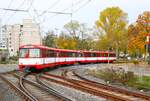 VGF Düwag U2 Wagen 133+135 am 27.10.24 im Rahmen einer Sonderfahrt in Frankfurt am Main