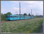 Bei der Sonderfahrt mit dem Drei-Wagen-Zug vom Typ U2h am 21.06.2008 wurde auch der Betriebshof Ost angefahren.