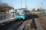 U5-Tw 602 beim Rangieren in der U-Bahn-Station Heddernheim.