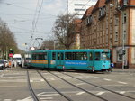 VGF Düwag Ptb Wagen 713 am 14.04.16 in Frankfurt am Main Eckenheim