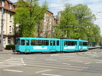 VGF Düwag Ptb Wagen 711 am 30.04.16 in Frankfurt am Main Eckenheim