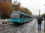 VGF Siemens U4 Wagen 514 in Kombination mit einen U5 Wagen am 05.11.16 in Frankfurt am Main.