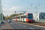 Stadtbahn Köln: Wagen 5211 und ein weiterer K5000 am 3.