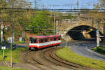 Museums-B-Wagen 2012 auf der Karlsruher Straße am 14.04.2019.