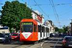 B- Wagen 2402 (ex 2102) wurde als achtes Fahrzeug der Serie 2100 saniert und zur Serie 2400 umgebaut.