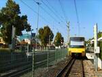 U11 Volksfestlinie am 26.09.2009 am Cannstatter Wasen auf dem Rückweg zum Stuttgarter Hauptbahnhof.