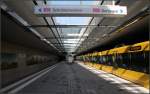 Sonnenlicht im U-Bahnhof -     Die neue U-Station  EnBW City  im Gewerbegebiet Fasanenhof.