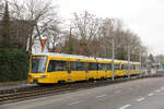 Stuttgarter Straßenbahnen AG-Triebwagen 3545 + 3517 // Stuttgart // 10. Januar 2022