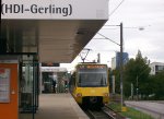 TW 4177/4178 beim Halt am Eckhardshaldenweg (Pragfiehof) in Stuttgart am 18.09.2011 