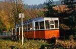 Wie so viele wertvolle Wagen landete auch Beiwagen 2230 im Bahnhof Schönau der DB-Nebenbahn Neckarsteinach-Schönau. Er war ursprünglich im Depot von Nellingen der Überlandstraßenbahn Esslingen-Nellingen-Denkendorf zu bestaunen. 1984 war der Wagen noch restauriert.